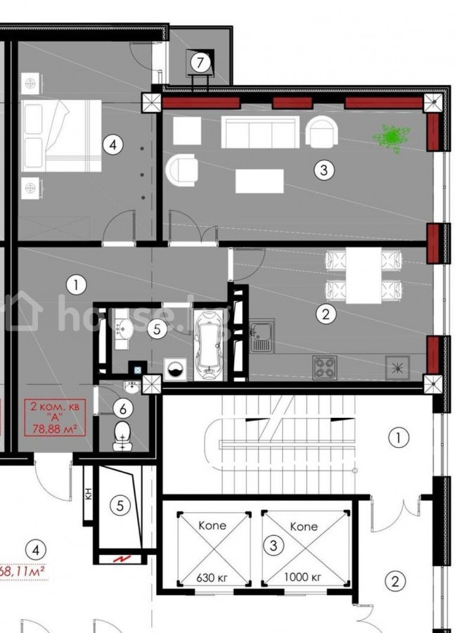 2-комн. кв., 78 м2 фото номер 1